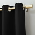 thumbnail image 2 of Mainstays Blackout Grommet Single Curtain Panel, 1 Panel, Black, 40"W x 84"L, 2 of 8
