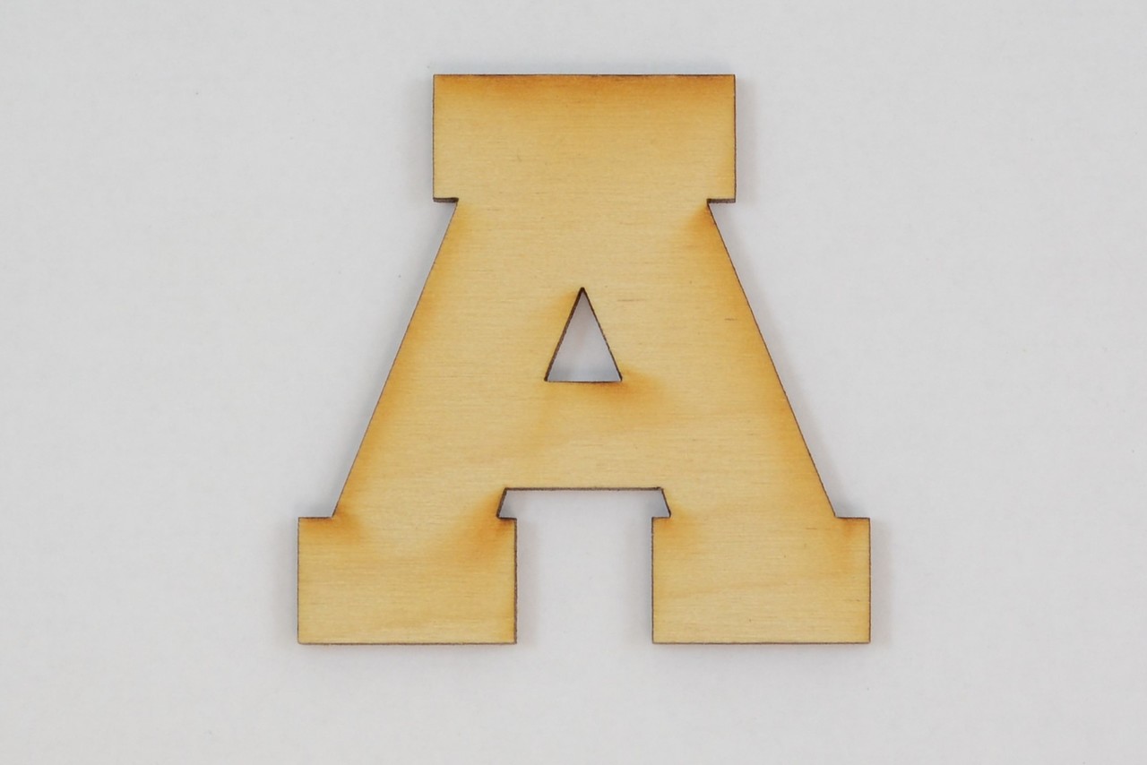 1 Pc, 16 Inch X 1/8 Inch A Collegiate Font Wood Letters Easy To Paint Or  Decorate For Indoor Use Only 