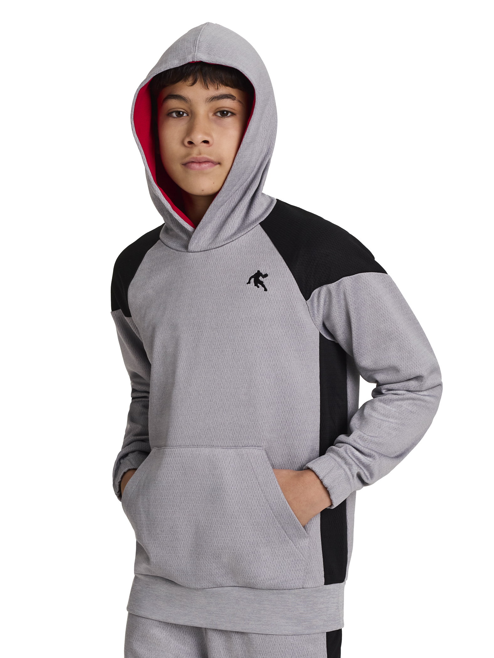 AND1 Boy's Athletic Back Court Pullover Fleece Hoodie, Sizes 4-18