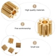 thumbnail image 3 of MasteelfCA 20 Pcs Copper Pinion 9 Tooth Thickness 2mm Mechanical Gear Small Modulus Gear, 3 of 9