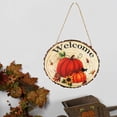 thumbnail image 3 of Letrero colgante de madera vintage de otoño para colgar en la pared, decoración exquisita para Acción de Gracias Calabaza, 3 of 7