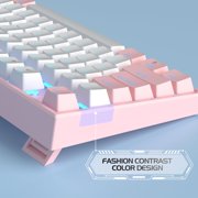 MageGee 75% Mechanical Gaming Keyboard, Blue Switch, LED Blue Backlit, 87 Keys Compact TKL Wired Keyboards
