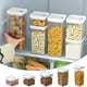 thumbnail image 1 of Xihbxyly Recipientes Herméticos para Almacenar Alimentos, Diseño de Hebilla Transparente, Mantienen Los Alimentos Secos Frescos Por Más Tiempo, Frascos Apilables Que Ahorran Espacio, Organización de, 1 of 4