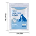 thumbnail image 3 of Pet Disposable Cleaning Gloves - No-Wash Bath Massage Gloves for Cats & Dogs, Waterproof Pet Grooming Supplies, Gentle Cleaning Gloves to Remove Dirt & Odor from Pets, 5.5*7.9in, 3 of 9