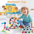 thumbnail image 3 of Bloques de construcción magnéticos StemTiles para niños pequeños de más de 3 años, 3 of 7