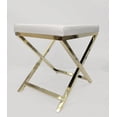 thumbnail image 2 of White Polyurethane Chair with Gold Base, 2 of 5