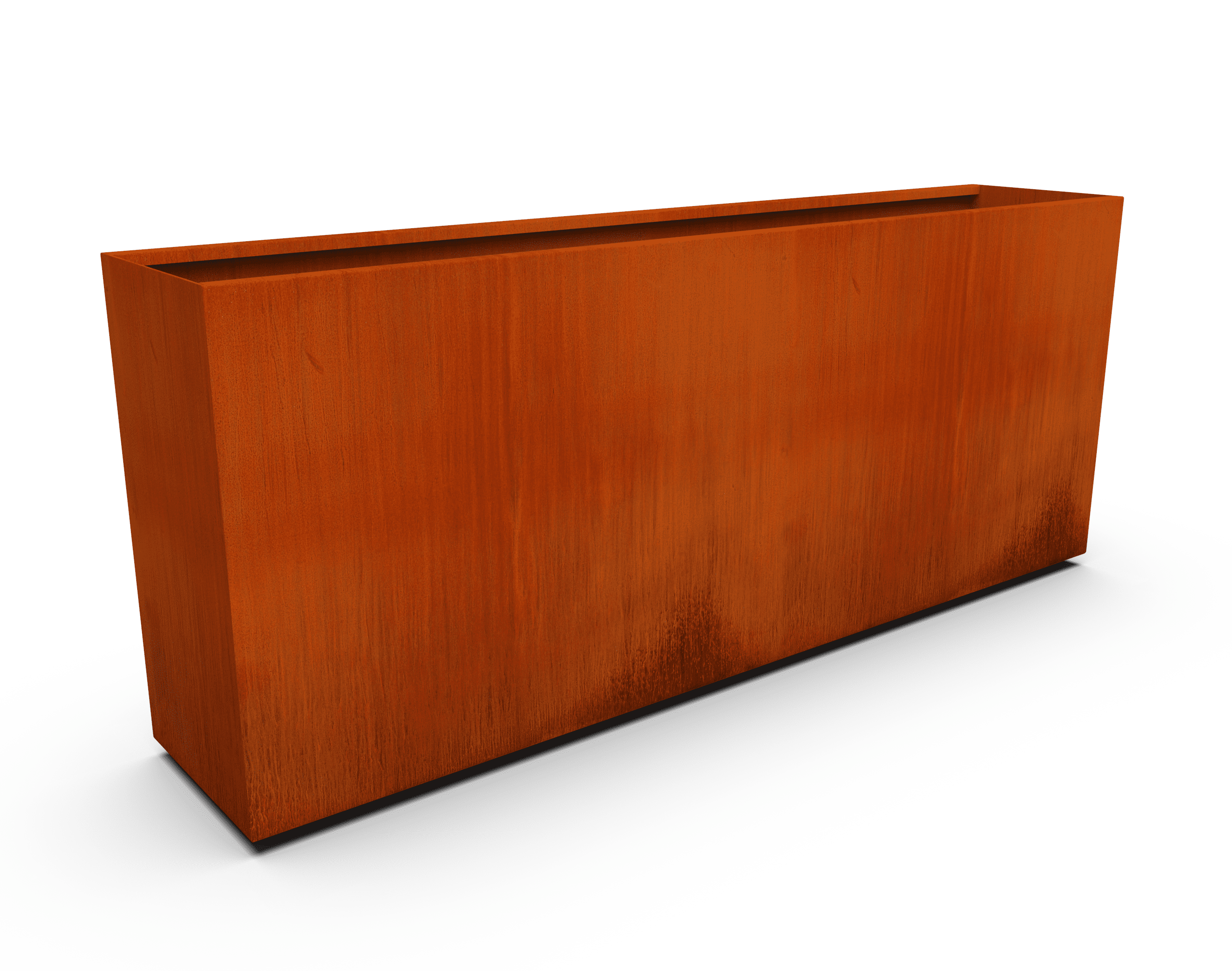 PLANTERCRAFT Corten Steel metal planter box, Rectangular sizes, Modern garden steel planters For
