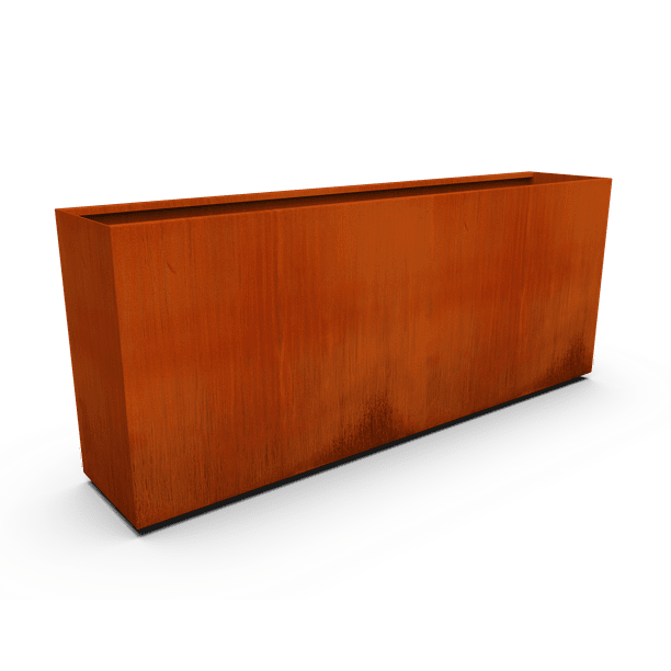 PLANTERCRAFT Corten Steel metal planter box, Rectangular sizes, Modern