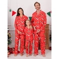 thumbnail image 3 of GYRATEDREAM Matching Family Christmas Pajamas Long Sleeve Button Down PJs Sets Holiday Sleepwear Loungewear, 3 of 5