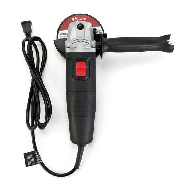 Hyper Tough 6 Amp Corded Angle Grinder with Handle