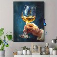 thumbnail image 4 of Cheers Around The World Canvas Art, Minimal Global Celebration Quote Print, Bar & Dining Room Wall Decor, 4 of 8