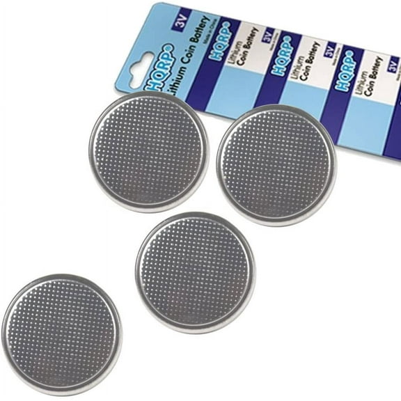 HQRP 4-Pack Coin Lithium Battery for LifeTrak Brite R450, Zone 410, Core C200 Smart Health Life Trak Fitness and Sleep Monitor Tracker