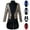 White, variant on Mens Sequin Tailcoat Swallowtail Suit Jacket Party Show Tux Dress Coat Blue 8(L)
