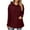 Wine, variant on Posijego Women's Spring Jackets Long Sleeve Hooded Knit Casual Jacket Lightweight Soft Outerwear with Pockets