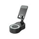 thumbnail image 1 of Soporte para teléfono,Soporte para teléfono con altavoz plegable,Soporte para teléfono móvil con sonido estéreo y diseño antideslizante,Soporte para teléfono con rotación de 360 Negro, 1 of 9