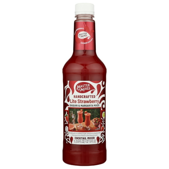 Pack of 6, Master Of Mixes Strawberry Daiquiri & Margarita Mixer, 33.8 oz