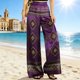 thumbnail image 1 of TaTaai Women Satin Stretchy Printed One Piece Jumpsuit Elastic Waistband With Functional Side Pockets Soft Comfortable Elegant Fashion Outfit For Spring Summer Wear Gift, 1 of 5