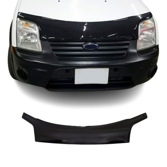 Front Bug Shield Hood Deflector Guard for Ford Transit Connect 2002-2009 Black