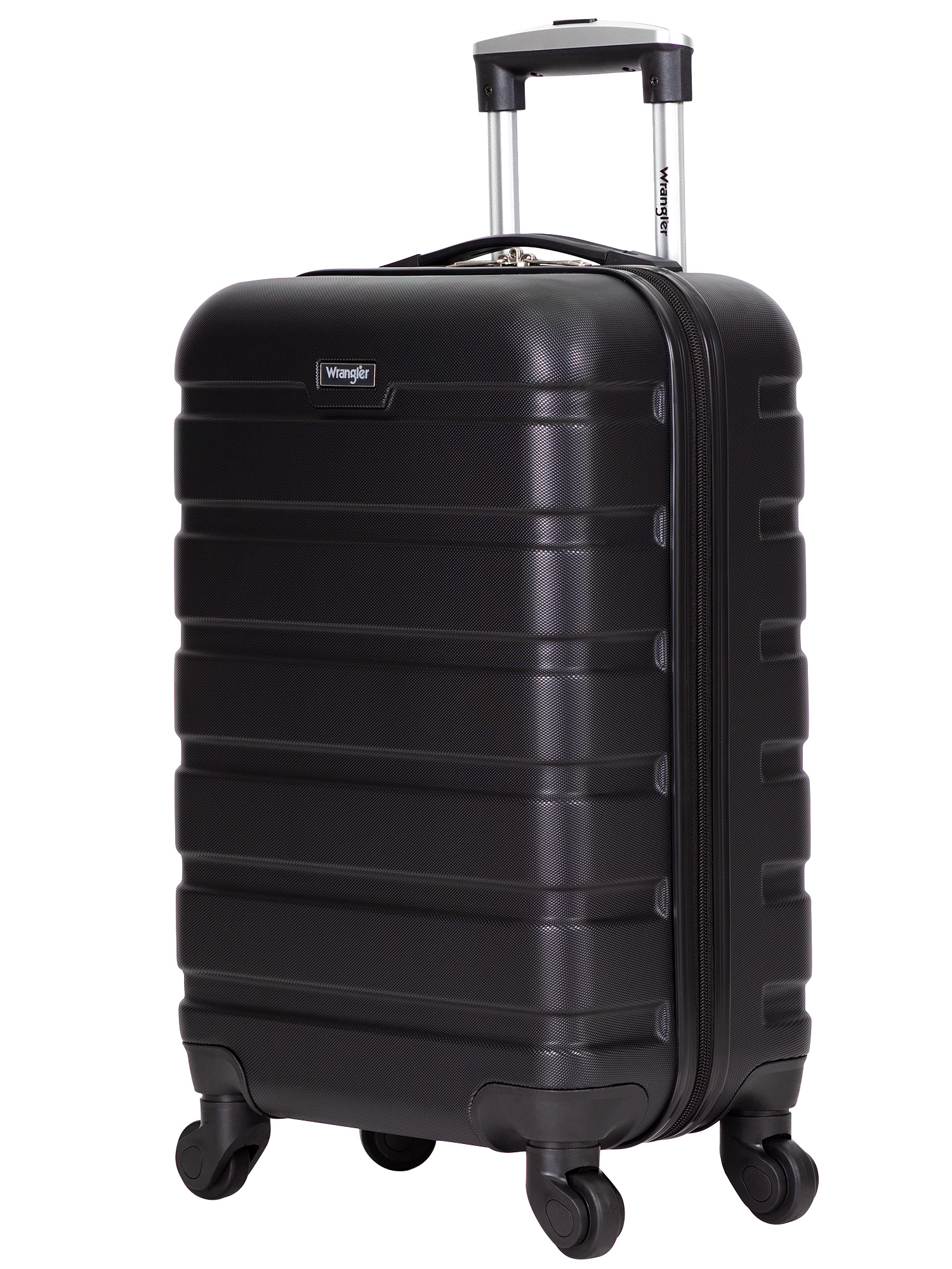 Wrangler 20” Carry-on Rolling Hardside Spinner Luggage Black - image 4 of 8