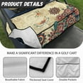 thumbnail image 5 of Yuyamidu Dragonfly Golf Cart Seat Covers, Boho Flowers Club Car Seat Towel Blanket with 4 Front Pockets Soft Golf Cart Cushion Covers Golf Cart Accessories, 5 of 7