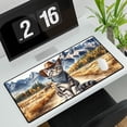 thumbnail image 3 of Welcome Fall Western Cowboy American Shorthair Enjoys Majestic Autumn Desk Mat Full Keyboard Mouse Pad Cat Lover Kitten Owner Gifts Large Mousepad - 01007, 3 of 5