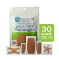 thumbnail image 3 of TruColour Skin Tone Bandages, Flexible Fabric, Assorted Shapes - Olive, 30 Count, 1 Pack, 3 of 9