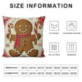 thumbnail image 5 of SHANXI Christmas Throw Pillow Cover, Red White Polka Dots Home Decorations, Winter Seasonal 12x12in, 5 of 5
