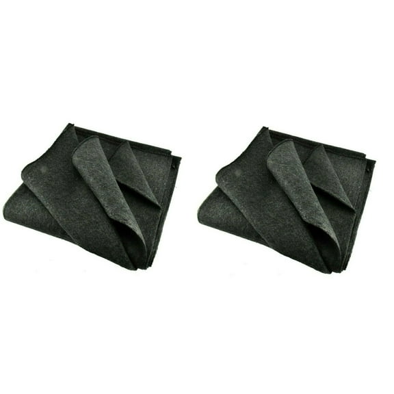 2 Gray Wool 2lb Blankets Warm Army Style Military Emergency Survival Camping