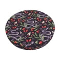 thumbnail image 6 of Uemuo Snakes And Snake Fruit Pattern Round Bar Stool Seat Covers Washable Stool Cushion Slipcover Elastic Bar Chair Covers-13 inch, 6 of 7