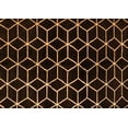 thumbnail image 1 of Ahgly Company Indoor Rectangle Abstract Orange Modern Area Rugs, 7' x 9', 1 of 4