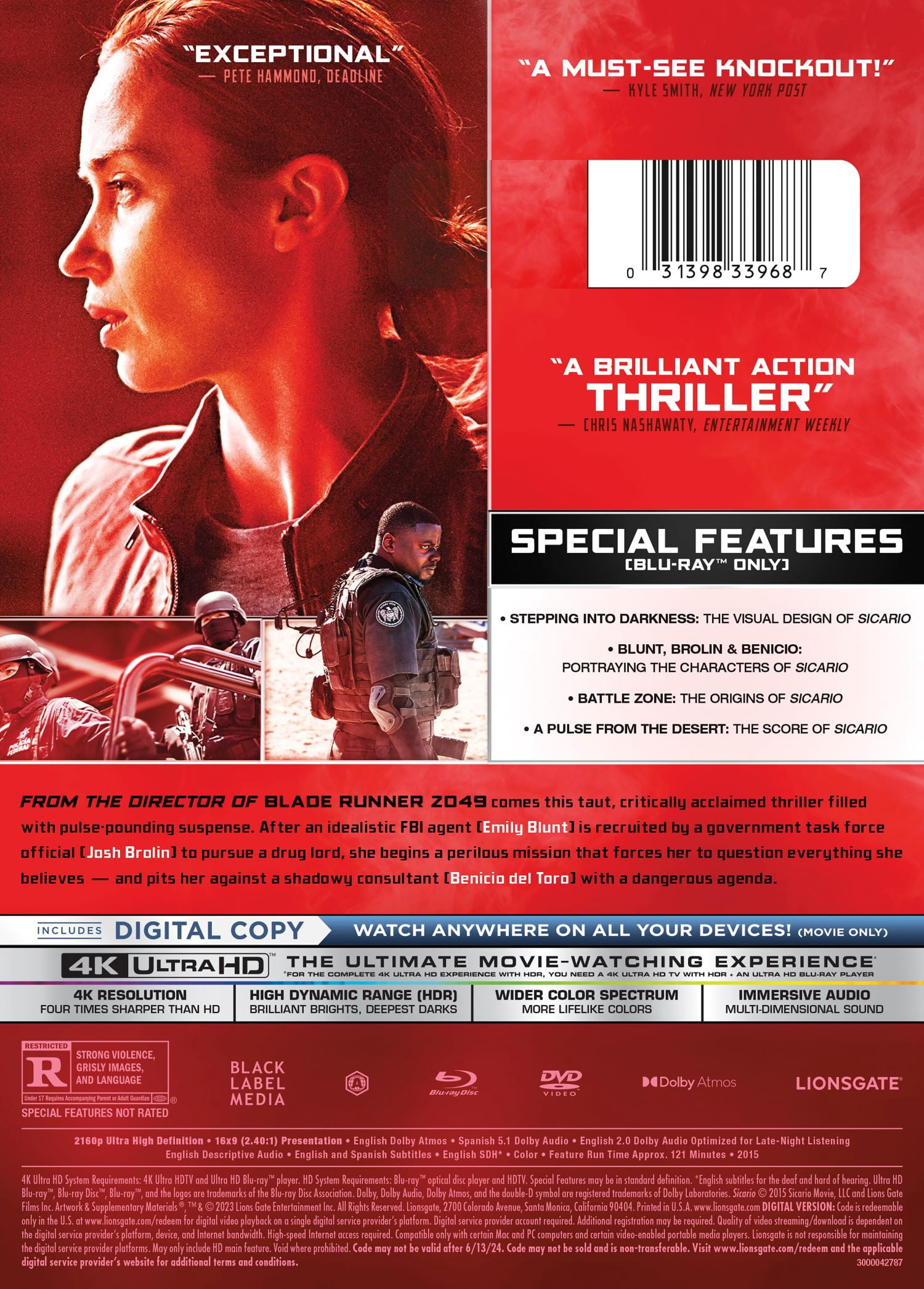 Scicario (4K + Blu-ray + DVD + Digital Copy)