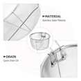 thumbnail image 3 of MasteelfCA 1Pc Stainless Steel Frying Basket Practical Folding Fried Basket Strainer, 3 of 5