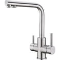 thumbnail image 1 of Good 3-way Kitchen Faucet - 360 Swivel Kitchen Mixer Tap - Drinking Water Outlet - Stainless Steel The Better One, 1 of 4