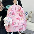 thumbnail image 1 of Sac à Dos Étudiant Imperméable Imprimé Dessin Animé Anime Mignon My Melody Mode Polyvalent pour Femmes, 1 of 5