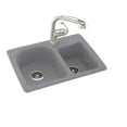 Swan KSDB2518010 25" x 18" Swanstone DoubleBasin Dual Mount Kitchen
