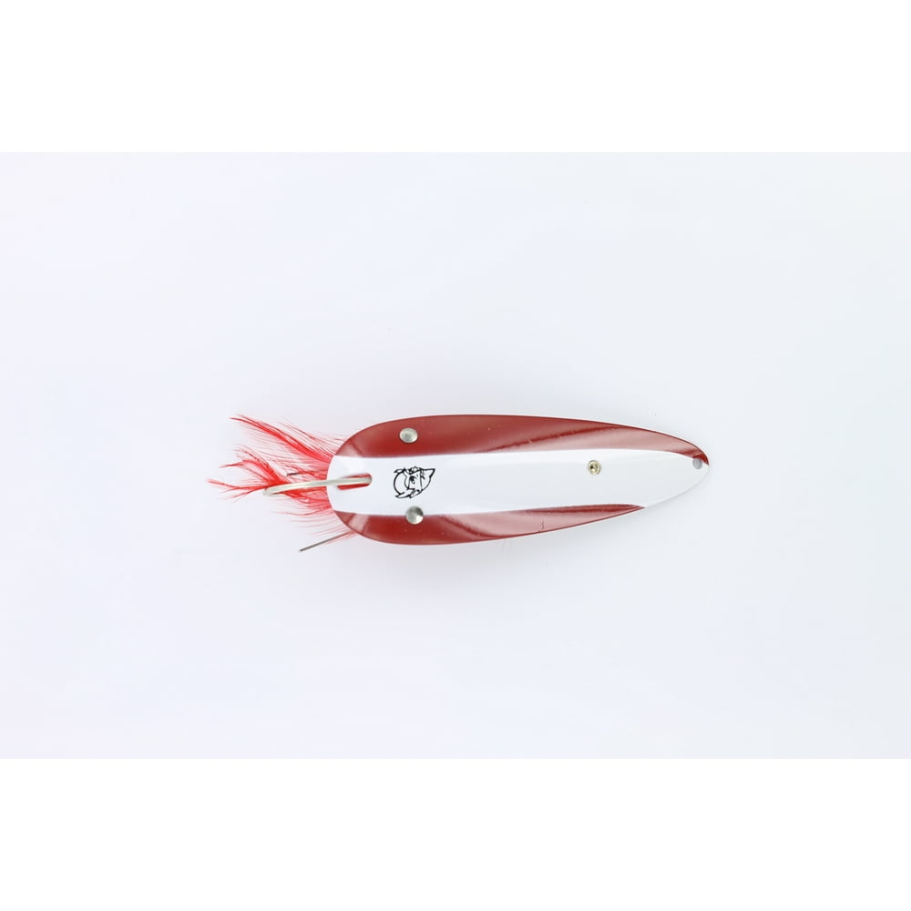 Eppinger Dardevle Weedless Spoon, Red & White Nickel Back, 1oz, Fishing