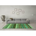 thumbnail image 3 of Ahgly Company Indoor Rectangle Abstract Turquoise Blue Modern Area Rugs, 7' x 10', 3 of 4