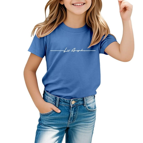 Little Kid Toddler Little Boys Kids Girls Luminous Animals Long Sleeve Shirt Tops Tees Clothes Girls Size 5 Tee Shirts Undershirt Tops Dance for High for Big Tie Crop 4-5 Years Blue