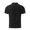 thumbnail image 7 of Afdoent Men's Golf Shirt Male Short Sleeve Shirt Summer Casual Solid Color Ribbed Holiday Shirts Tops Classic, 7 of 7