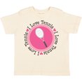 thumbnail image 3 of Inktastic I Love Tennis Pink Girls Toddler T-Shirt, 3 of 5