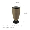thumbnail image 5 of RTS Home Accents Newport Sandstone Rain Barrel w/stand and lid, 5 of 9