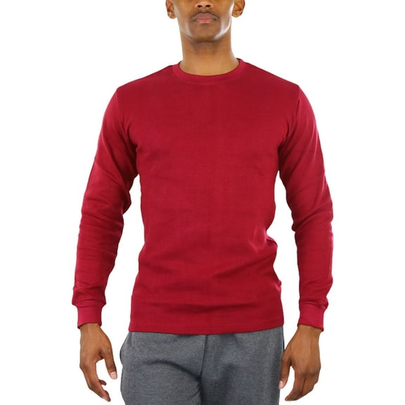 ToBeInStyle Men's Heavy Weight Long Sleeve Waffle Knit Classic Thermal Shirt