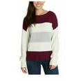 thumbnail image 2 of Lucky Brand Ladies' Colorblock Sweater (Burgandy Multi, Large), 2 of 2