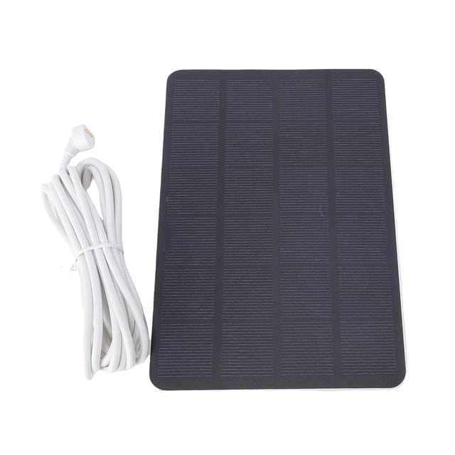 Cámaras De Panel Solar Inalámbricas Para Exteriores, 10 W PET EVA Monocristalino, Cámara De Seguridad A Prueba De Agua Panel Solar Con Cable De 9.8 Pies Soporte Ajustable