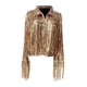 thumbnail image 2 of Chaqueta de lentejuelas para mujer, transpirable, brillante, con abertura frontal, ideal para fiestas en la playa. oro, 2 of 7