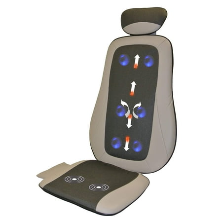 Carepeutic Op-Comfort Shiatsu and Rolling Massage Cushion with Vibration and Heat