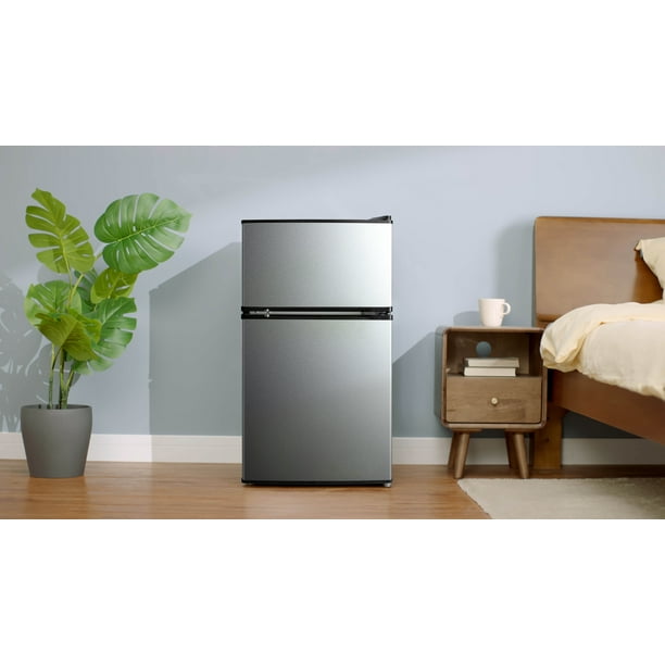 Mainstays 3.2 Cu Ft 2-Door Compact Refrigerator with Freezer