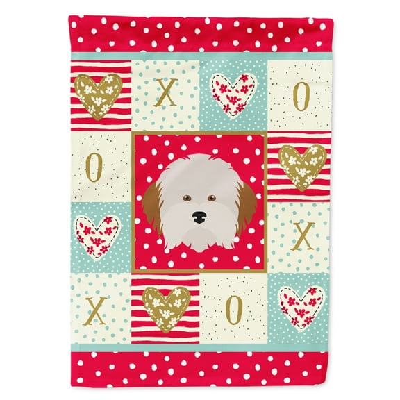 Carolines Treasures CK5205GF Havanese Dog Love Flag Garden Size Small multicolor