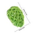 thumbnail image 2 of Homoyoyo 10pcs Green Rattan Decorative Eggs Set for Family Gatherings, Theme Parties, Home and Event Decorations, 2 of 6