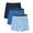 Navy Blue&Blue&Light Blue(3 Pack), variant on Mens Boxer Shorts Underwear Made from Bamboo Rayon Loose Breathable Boxers for Men with Button Fly(3B,L)